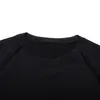 圧縮された黒の半袖シャツメンズサンプロテクション長袖Tシャツセカンドスキンフィットネストレーニングクイック乾燥スポーツウェア240125