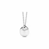 Designermerk A Niche Tiffays 925 Sterling Silver Gold-Patived Round Ball Pendant ketting met een bolvormige modieuze stijl en familiekraagketen