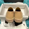 Espadrillas firmate punta tonda suola spessa 100% vera pelle scarpe casual pelle d'agnello estate primavera mocassini di lusso scarpe di tela da donna taglia 34-42 comode