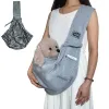 Carrier Pet Sling Carrier Soft Cat Carry Bag Puppy Messenger Bag Comfort Outdoor Justerbara BLET Axelväskor för att bära kattungarhundar