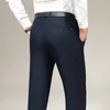 Costumes pour hommes Jeans coton ample droit affaires décontracté pantalon classique homme vêtements pantalon mode confort haute qualité costume