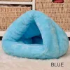 Mats Triangle Kennel Pet Dog Cat Cave igloo Bed Basket House Puppy Mjuk och bekväm inomhus kudde kennel husdjur tillbehör heta försäljning