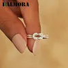 Anneaux Balmora S925 STERLING Silver Geometric Hollow Knot Ring pour les femmes Girl Elegant Crystal Minimalist Empileing Ring Jewelry Gift