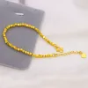 Brins plaqués 100% réel or 24k 999 Bracelet Femme Couleur de femmes petits bijoux cassés Pure 18K