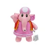 28 cm adorabile elefante principessa peluche simpatico cartone animato pesca margherita peluche bambola di peluche rosa elefante ragazza bambole bambini compagno di giochi decorazioni per la casa peluche giocattolo per bambini regali