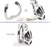 Male Chastity Device Hypoallergenic Stainless Steel Cock Cage Penis Ring Virginity Lock Chastity Belt Adult Game Sex Toy