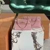 Damen-Designertaschen, fünf Farben, 2023, neue Tasche der ersten Generation, rosa Tasche, mattierte Ledertasche, Mini