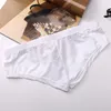 Underpants 1 pc homens roupa interior de seda gelo cintura baixa boxer briefs respirável sexy homens boxers calcinha cor sólida