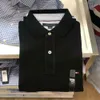 Verão novo tommy color block polo camisa moda fino ajuste negócios casual pescoço manga curta paul camiseta