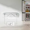 Table de rangement de cuisine, support d'assaisonnement, plateau tournant Transparent et réversible pour réfrigérateur domestique