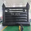 Toptan Ücretsiz Teslimat Dış Mekan Aktiviteleri 13x13ft Siyah Şişirilebilir Bouncer Cadılar Bayramı Bounce House parti