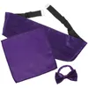 Bow Ties 1 Set Of Men's Fashion Cummerbund Tie Delicate Handkerchief For Weddings Parties Proms
