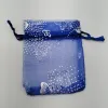 Exibir 200pcs 7x9 9x12 13x18 Butterfly Star Moon Organza Sacos de presente de cordão para jóias Bolsas de exibição de bolsas de embalagem