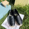 Espadrilles de créateur plates pour femmes, chaussures habillées en toile et cuir, mocassins à plateforme basse, espadrilles Oxford, mocassins de conduite, chaussures décontractées