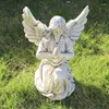 庭の装飾天使の彫像ヨーロッパ樹脂天使の装飾図屋外ホームデスクトップギフト