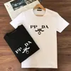 Herren-T-Shirt-Designer-Hemdoberteil, Herren- und Damen-T-Shirts, hochwertige bedruckte Herren-Baumwolle, lockerer Sommer, neues schwarz-weißes, modisches, kurzärmeliges, unvermeidliches T-Shirt