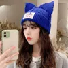 Beanie/Skull Caps Beanie/Skull Caps Kpop Street Children Hyunjin Hendery Same Beanies WAYV Leeknew Knitted Cat Ear Hat Fashion Cute Hat LoverBoy Casual Headwear 2024