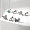 Stud Earrings 1PC Stainless Steel Piercing Butterfly Crosses Triangles Crowns Shape Daith Piercings Tragus Cartilage Ear Studs