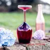 Creatieve Ondersteboven Beker Wijnbeker Grappig Feestglaswerk Bruiloft Fluiten Hoog Borosilicaatglas Omgekeerd Wijnglas Groothandel 240127