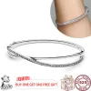 Armband Ny Hot 925 Silver Signature Series ID Meteor Original Women's Classic Open Sign Armband Engagement Diy Fashion Charm Jewelry