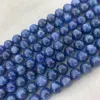 Pierres précieuses en vrac 6mm 8mm 10mm, perles en pierre de Kyanite bleu clair, pierres précieuses naturelles, bricolage pour la fabrication de bijoux, brin 15 pouces, vente en gros!