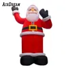 wholesale 20/26/33 feet high large Inflatable Santa Claus advertising big old man inflatables with LED light For Chrismas Day toys included blower