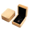 Display Luxury Real Bamboo Wood Jewelry Box Bracelet Bangle Pendant Necklace Ring Jewellery Gift Packaging Case with Velvet Interior