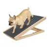 Hus Wood Dog Ramp Pet Ladder 2 Nivåer Höjd Justerbar vikbar Hållbar non Slip för soffa soffa inomhus säng husdjur leveranser