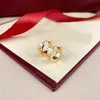 Petite dame boucle d'oreille strass designers boucles d'oreilles accessoires costume pour trous d'oreille punk fille cerceau amour hommes boucles d'oreilles à vis modernes ohrringe tiktok ZB015 F23