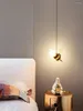 Pendant Lamps Cartoon Color Bee Lights Children's Room Bedroom Bedside Decoration Long Line Dining Fixtures