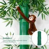 Flores decorativas 5 Pcs Tubo de Esgoto Simulado Pele de Bambu Decoração Guarda Manga Plástico Tubo Artificial