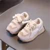 2024 New Spring Summer Children's Sports Shoes Boys' Running Shoes Spell Color Splicing Girls' Flats Casual Shoes Tide