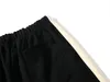 Pantaloncini laterali California di alta qualità a doppia linea di design Tessuto tinta unita in puro cotone nero grigio kaki tre colori disponibili