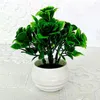 Dekorativa blommor Plastiska konstgjorda icke-blekande simuleringsplantor Bonsai 1 Set Chinese Rose Fake for Decorating