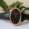 Orologio da polso di lusso di alta qualità Cellini Date Orologi da uomo 39mm in oro rosa 18 carati 50515 Nero Brand New Mens meccanico3015