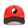 Boll Caps Art Bill Hat målade droppande Ying Yang Balance Symbol Chinese Peace Energy Unisex Funny Baseball