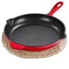 Pans Imported Enamel Glazed Flat Bottomed Pot Cast Iron Thickened Uncoated Frying Pan Steak Non Stick Pots Durable Sturdy Pancake Wok