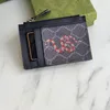 10A designer card holder men cash wallets zipper coin purses luxury card holders mini wallet travel clutch with card slot bee snake printing vintage purse with box