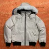 Diseñador Hombres Invierno Abajo Canadá Chaqueta Mooses Knuckles Chaqueta Abrigo Abrigo Impermeable Prueba Puffer Grueso Colla Real Wolf Fur Mooses Top Knuckles Gooses 3844