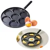 Casseroles 7 trous poêle à frire résistant à l'usure résistant à la chaleur oeuf crêpe Steak poêle cuisson jambon petit déjeuner fabricant accessoires de cuisine 288Y