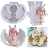 Baking Moulds Angel Princess Candle Silicone Mold Wing Girl Cake DIY Home Decoration Jewelry Making Accessories Christmas