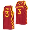 Basketball universitaire 10 Keshon Gilbert Jersey Iowa State Cyclones College 3 Tamin Lipsey 0 Tre King 12 Robert Jones 5 Curtis Jones 22 Milan Momcilovic respirant