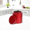 Storage Bottles Tea Household Canisters For Leaf Tinplate Jars Container Small Kitchen With Airtight Lids