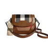 Bolsa de ombro feminina 6 elegante retro xadrez bolsas diárias Joker flip espessado bolsa mensageiro de couro simples atmosfera correspondência de cores bolsa feminina 1029 #