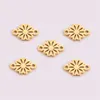 Charms 10pcs/ Lot Wholesale Stainless Steel Hollow Dasiy For Jewelry Making DIY Handmade Earring Necklace Tiny Pendant Accessory