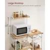 Rangement de cuisine 6 crochets armoire îlots casseroles micro-ondes St et casseroles support de boulanger chêne Beige classique blanc pour épices maison fret gratuit