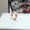 Originalbranded -Gravel 4mm G Band Ring 18k Gold Silber Rose Titanium Stahlbrief Ringe Frauen Männer Designerliebhaber Hochzeit Schmuck Lady Party Geschenke Größe 6 7 8 9