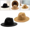 Basker filt Panama Hat Breattable Fedora för Street Cosplay Stage Performance