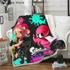 Splatoon jeu de dessin animé couverture d'impression 3D personnage drôle couverture de canapé-lit doux Textile de maison Style onirique cadeau pour enfants garçon fille 253Z