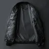 Plus Size 8XL 7XL Winter Leather Jacket Coat Men Bomber Motorcycle PU Causal Vintage Black Biker Pocket Zipper Jackets 240125